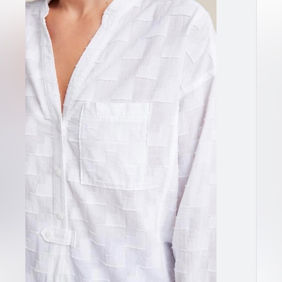 Anthropologie/Maeve Roberta Textured Henley Tunic Sz S - Picture 2 of 7